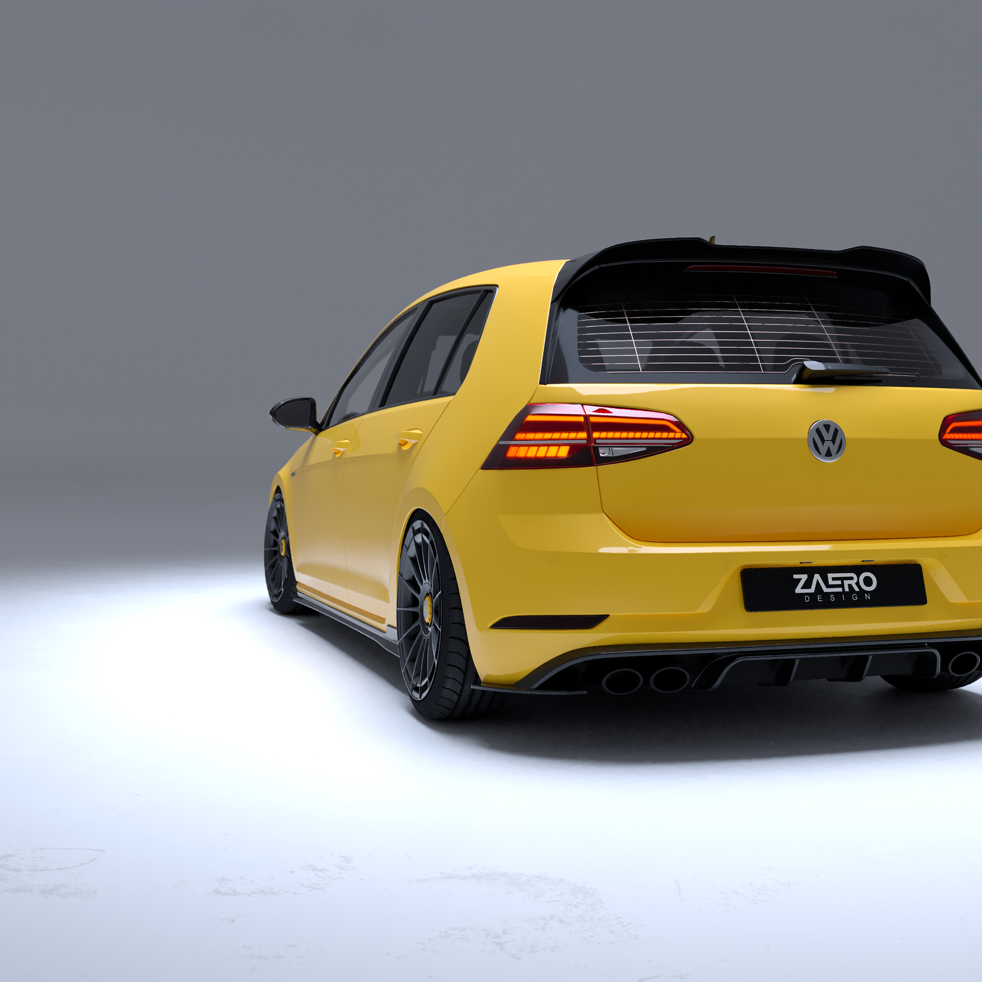 EVO-1 Rear Diffuser for Volkswagen Golf MK7.5R 2018-2021