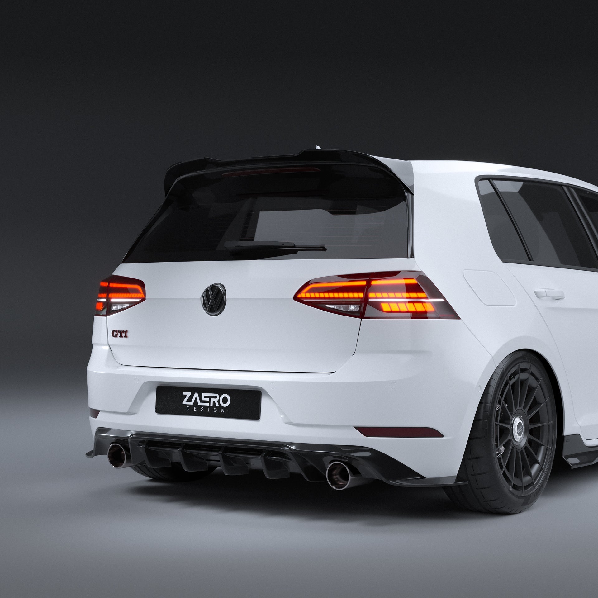 EVO-1 Rear Diffuser for Volkswagen Golf GTI MK7.5 2018-2021
