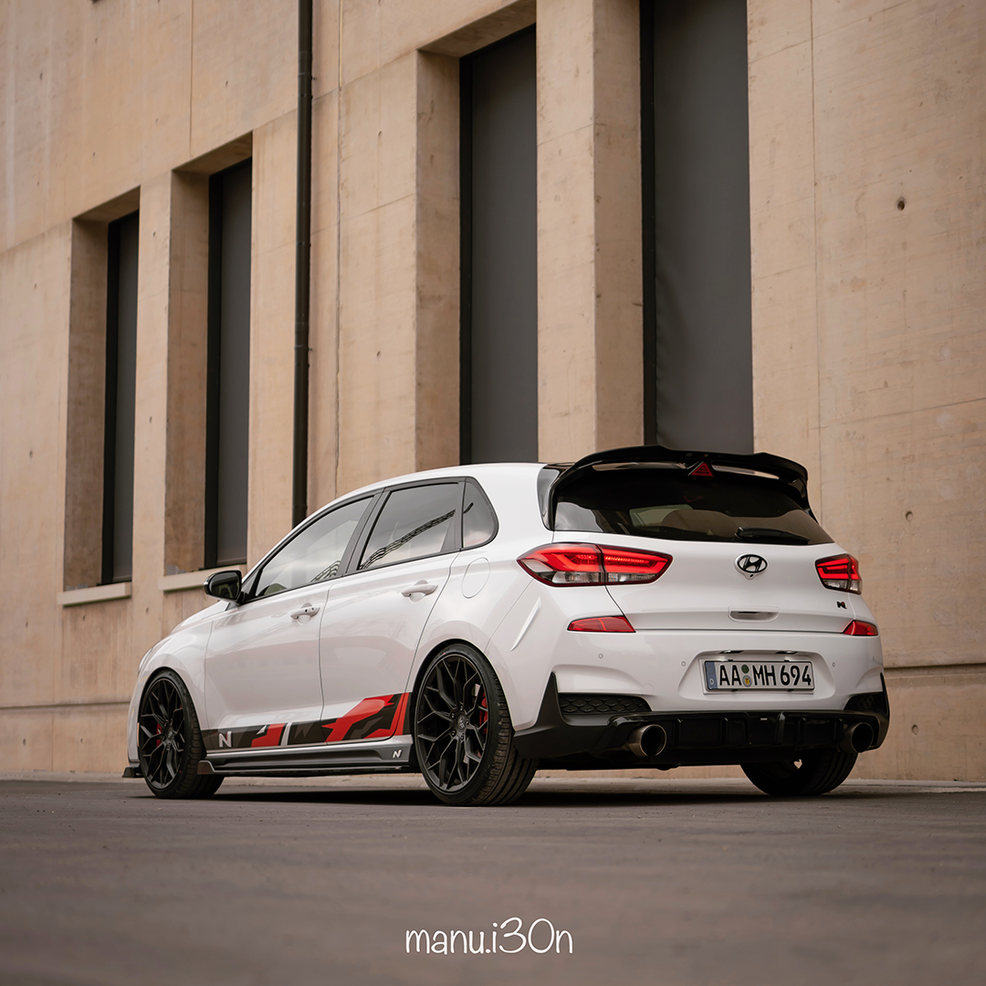 EVO-1 Rear Spoiler Extension for Hyundai i30N Hatchback 2018+