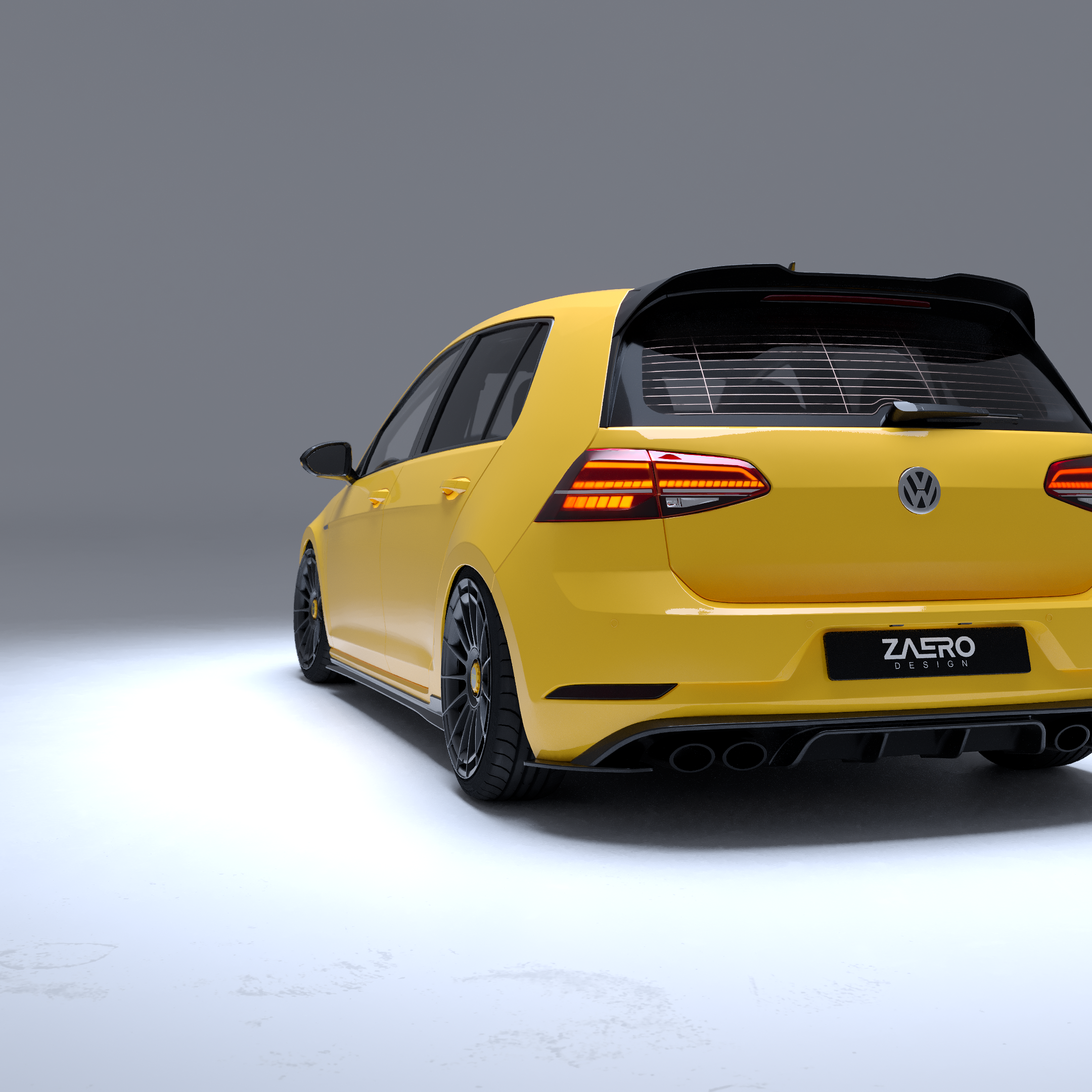 EVO-1 Rear Diffuser for Volkswagen Golf MK7.5R 2018-2021