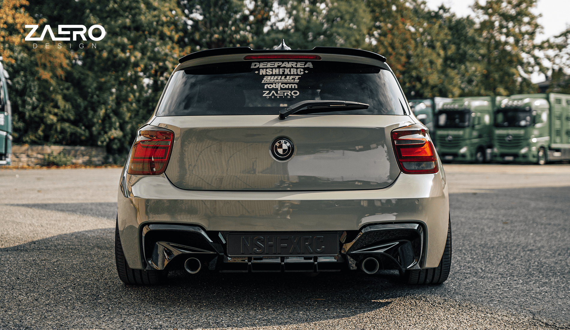 EVO-1 Rear Diffuser for BMW 1 Series F20 (Pre LCI) 2012-2015