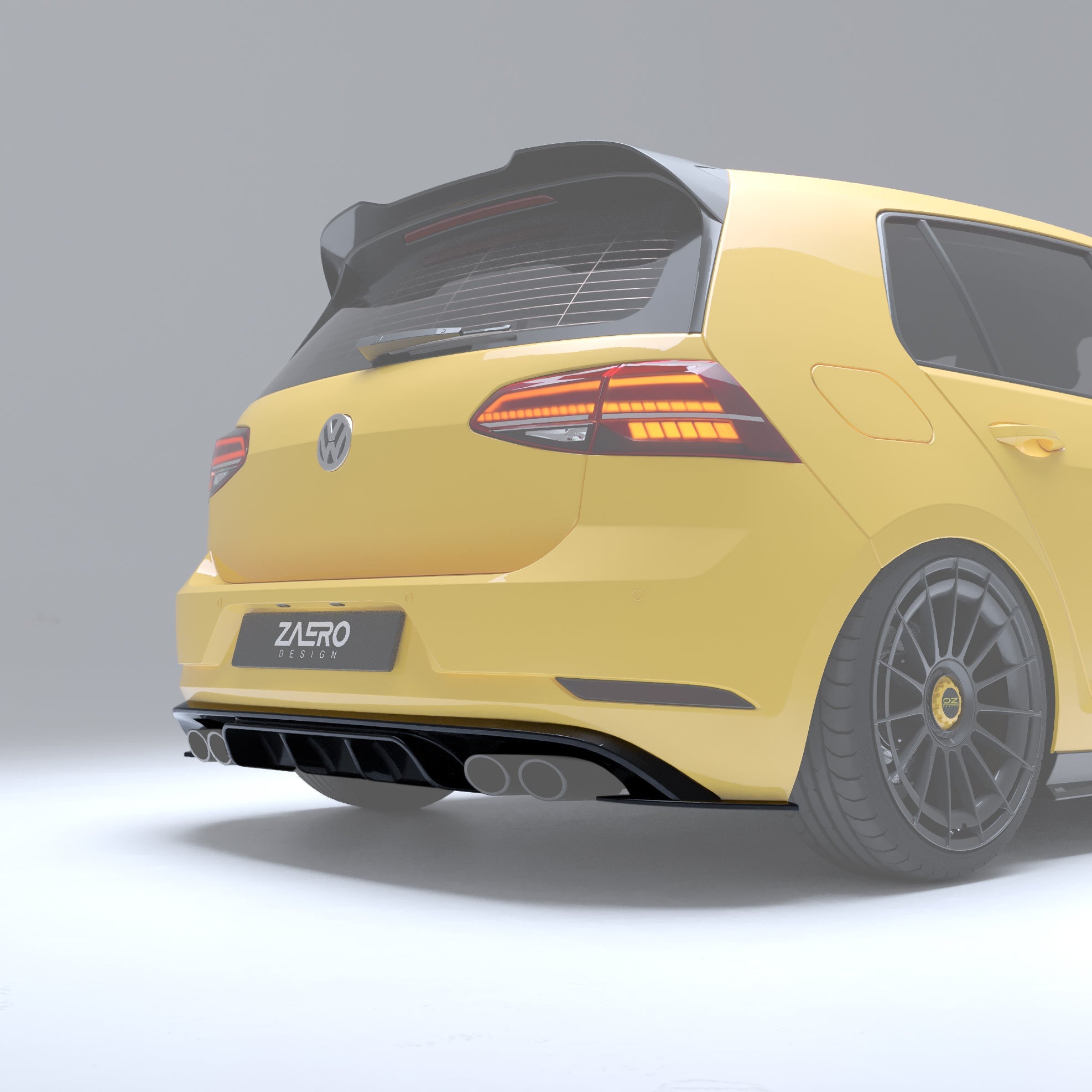 EVO-1 Rear Diffuser for Volkswagen Golf MK7.5R 2018-2021