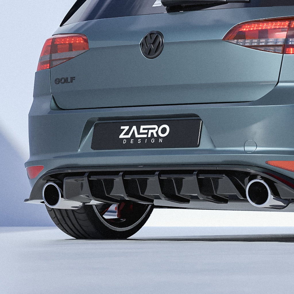 EVO-1 Rear Diffuser for Volkswagen Golf GTI MK7 2013-2017