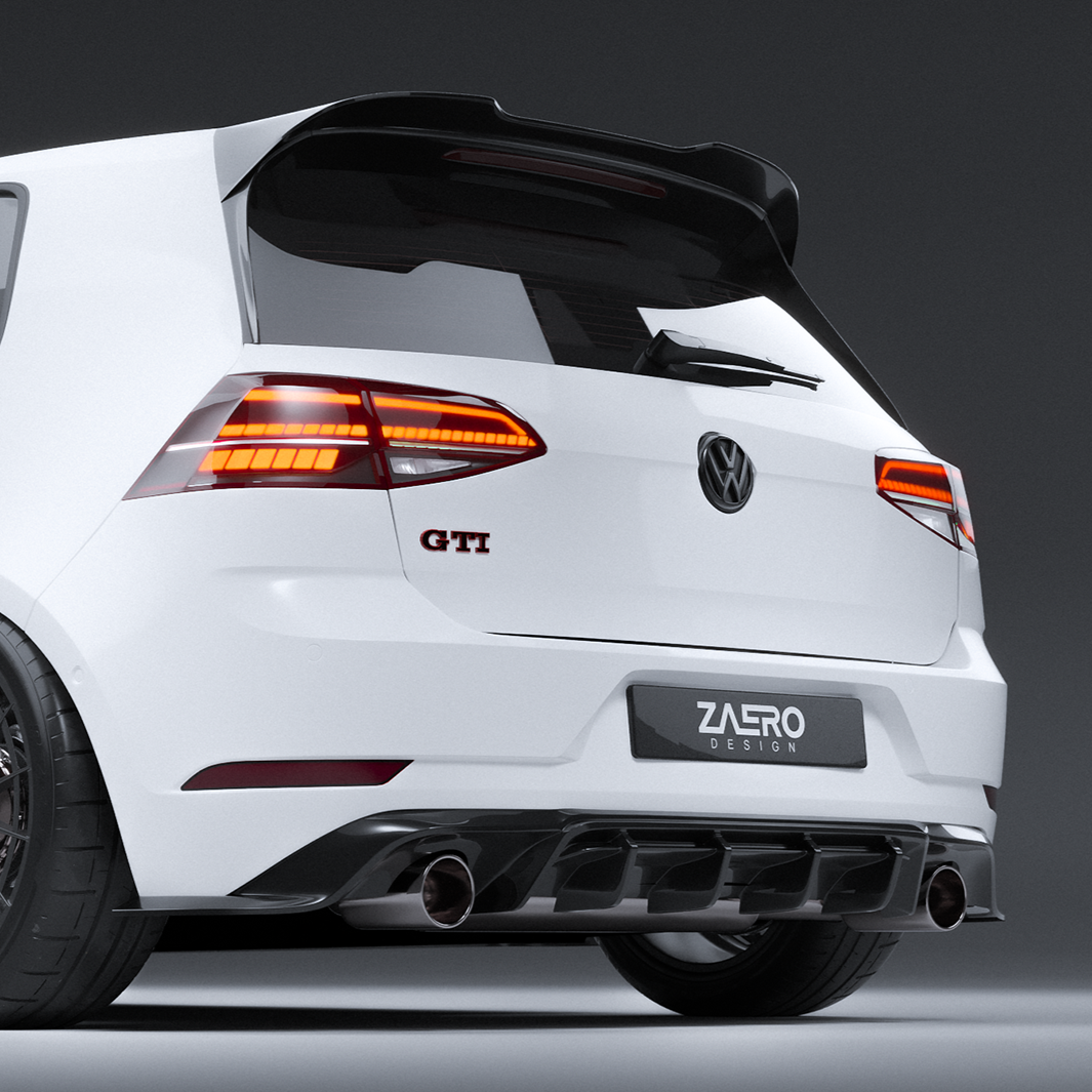 EVO-1 Rear Spoiler for Volkswagen Golf MK7/MK7.5 GTI & R 2014-2021